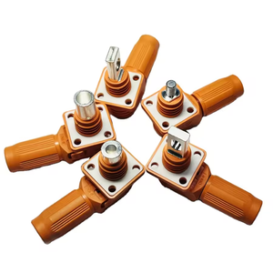 Presa elettrica personalizzata 1500V DC 150A/200A vite M8 1P Pin rotazione di 360 gradi alta lega ad angolo retto in Nylon - Product Image 5