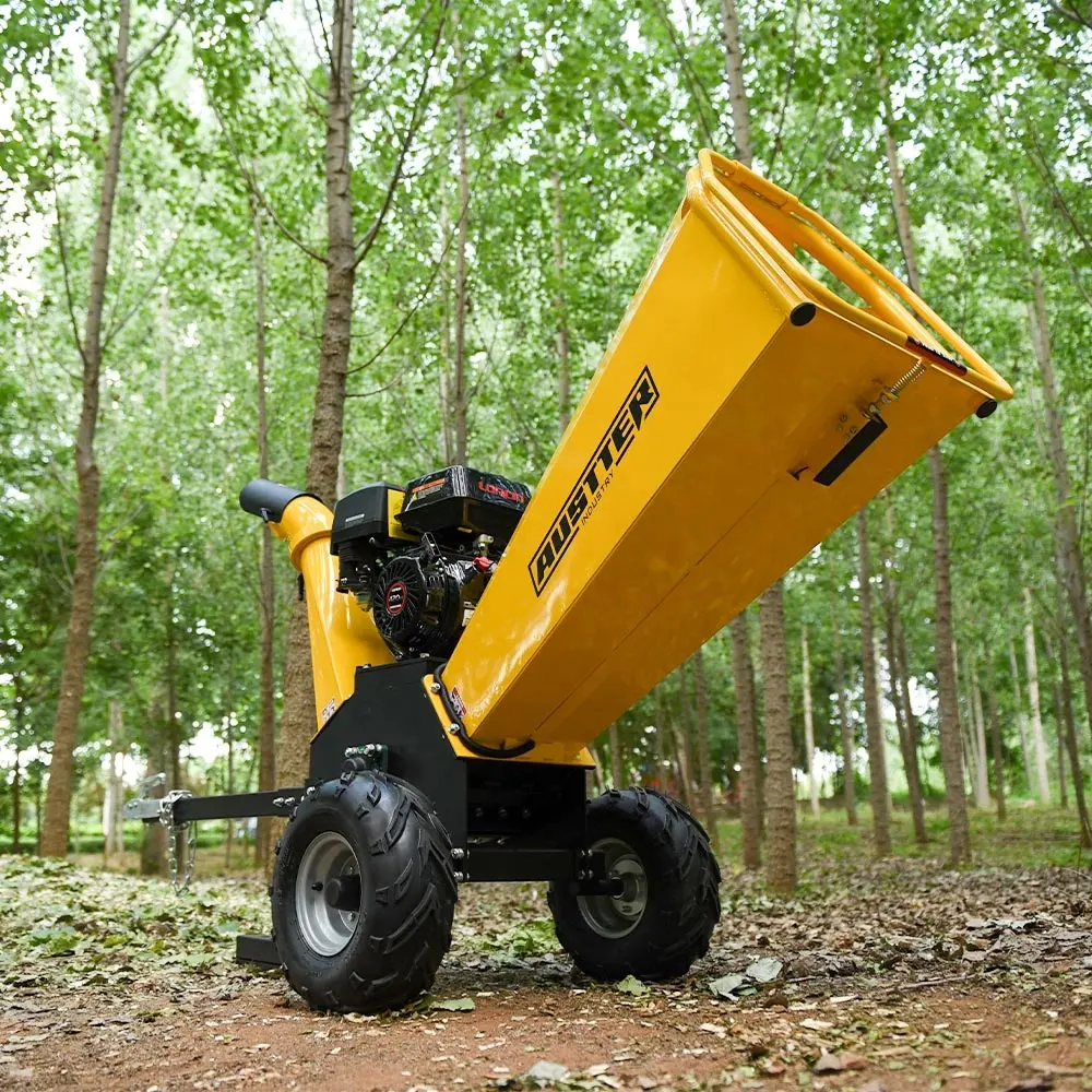 AUSTTER piccolo processore di legno frantoio automatico di alimentazione del disco di legno cippatori con ce