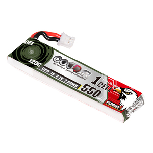 CODDAR RC LiPo Battery 1S 550MAH 3.7V 120C Cabled PH2.0 FPV Mini DroneHappy Model Mobula6 <strong>Mobula7</strong> Snapper GEPRC Cinewhoop - Product Image 1
