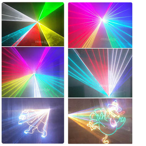 10 w15w RGB Full Color Laser proiettore di luce DMX512/ILDA effetti di animazione di controllo per la festa di nozze DJ Disco Club - Product Image 5
