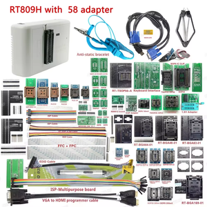 Original RT809H EMMC-Nand FLASH Universal Programmer+58 Item with BGA48 BGA63 BGA64 BGA169 Adapter RT809H EMMC Nand Flash TSOP48