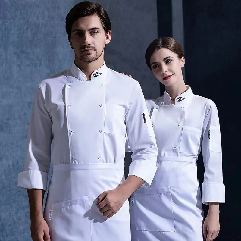 Disegni di uniforme per Chef giacca da cuoco cappotto di alta qualità Design Chef Cook uniforme per Hotel e cucina ristorante Jersey set