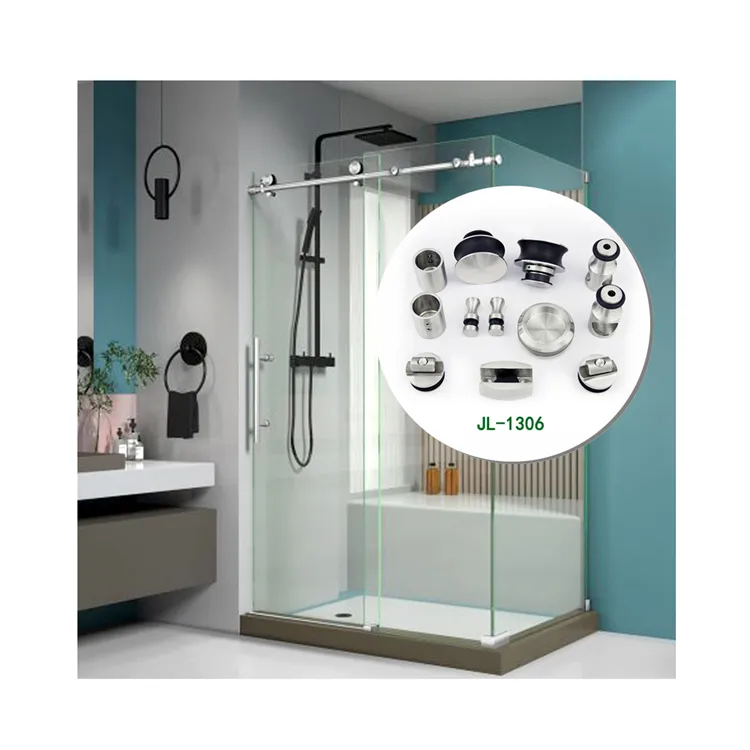 Accesorios de baño de fabricante de China, carcasa de ducha, accesorios de vidrio para puerta de vidrio deslizante