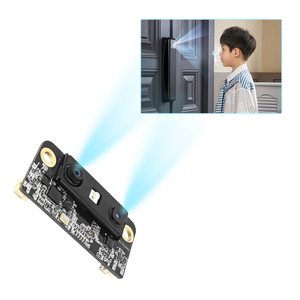 ミニ2MP顔認識双眼鏡RGBデュアルレンズAIUSBカメラ3D顔認識カメラモジュールUSB2.0、IR赤外線付き
