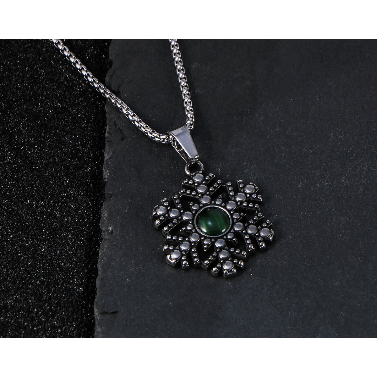 Pendentif simple vert