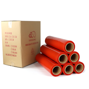厂家直销LLDPE拉伸膜软红塑料包装产品包装防潮PE材料 - Product Image 4
