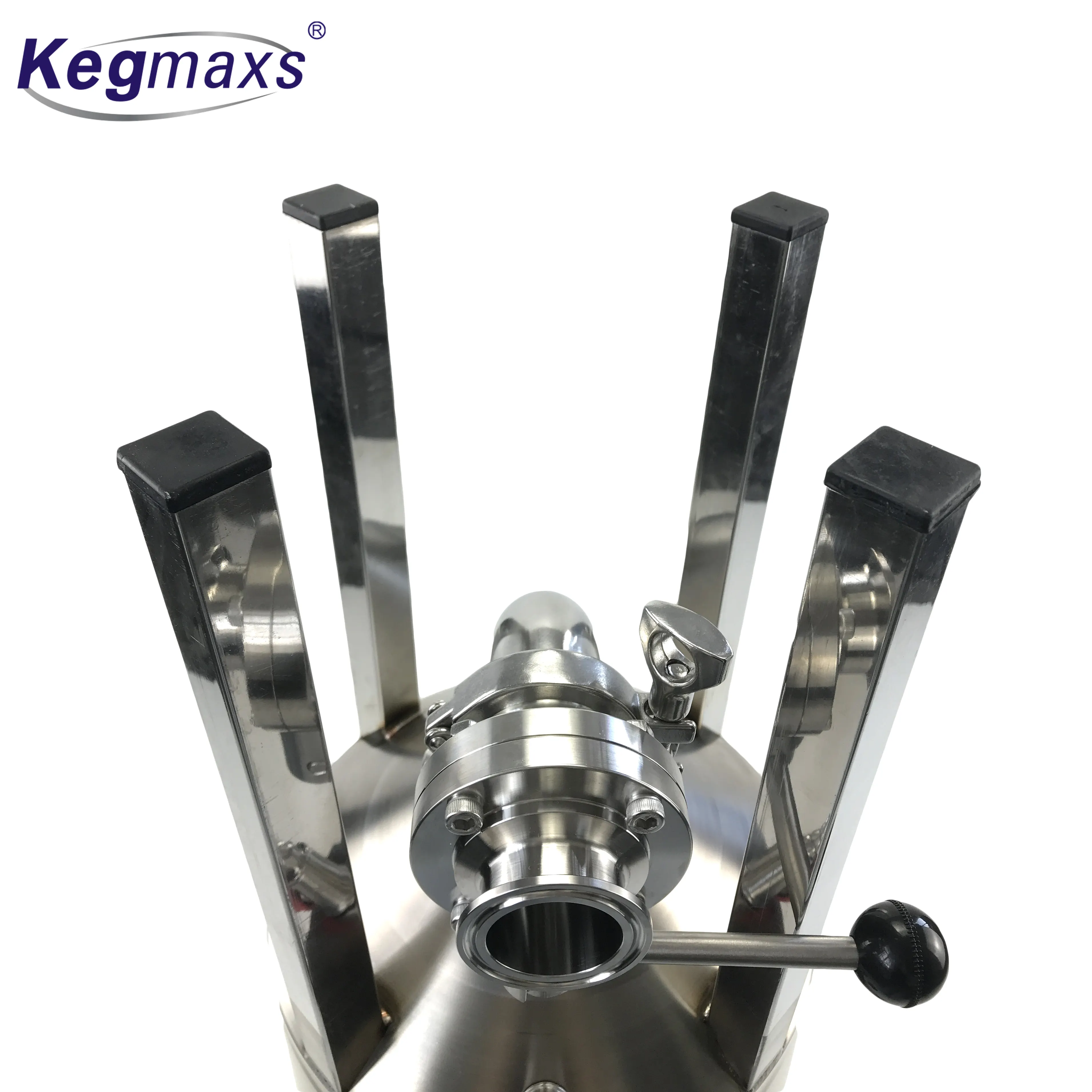 Kegmaxs-tanques de fermentador cónico para elaboración de cerveza casera, bandeja de goteo de limpieza, molino de Malt, bloqueo de bolas, 26,5l, SS304