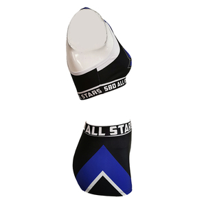 Özel asılı boyun süblimasyon Cheer uygulama giyim üniforma toptan amigo şort - Product Image 3