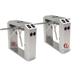 Günstiger Preis 304 Edelstahl Voll automatischer Finger abdruck RFID-Karte Zugangs kontroll system Stativ Drehkreuz für Fabrik und Fitness studio - Product Image 3