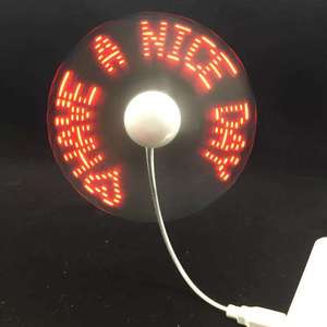 Ventilador de mensaje personalizado USB 2024, mensaje LED programable, ventilador de mano, mini ventilador con mensaje led - Product Image 2