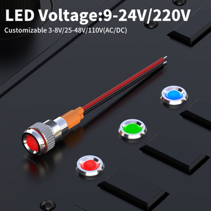 Lanboo 8Z 8 mét Micro nhà để xe <span class=keywords><strong>LED</strong></span> chỉ số đèn đỏ/xanh/xanh rộng 9-24V/220V Khả năng tương thích không thấm nước công nghiệp - Product Image 2