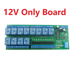 12CH DC12V 24V NPN Salida de entrada digital UART RS485 Módulo de relé Modbus RTU DIN35 C45 Tablero de caja de riel para control de máquina PLC PTZ - Product Image 2