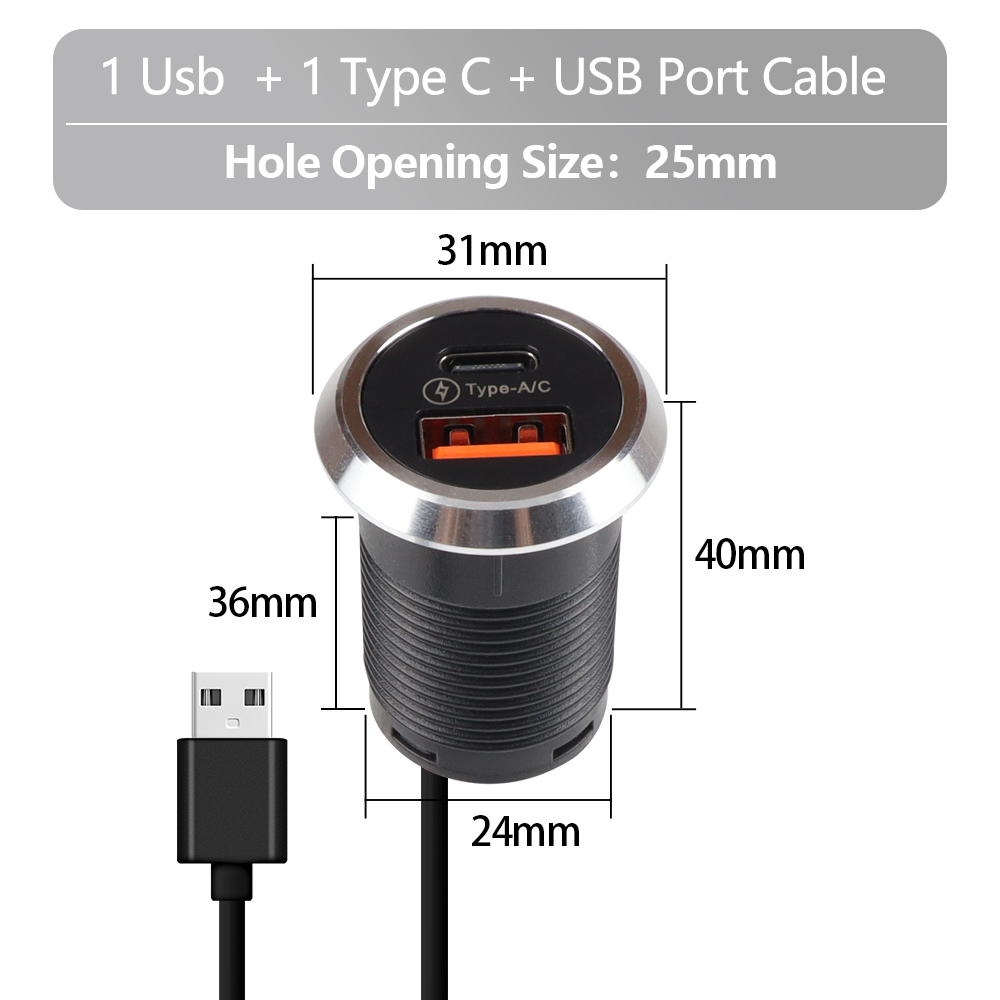 Blanc avec fil USB