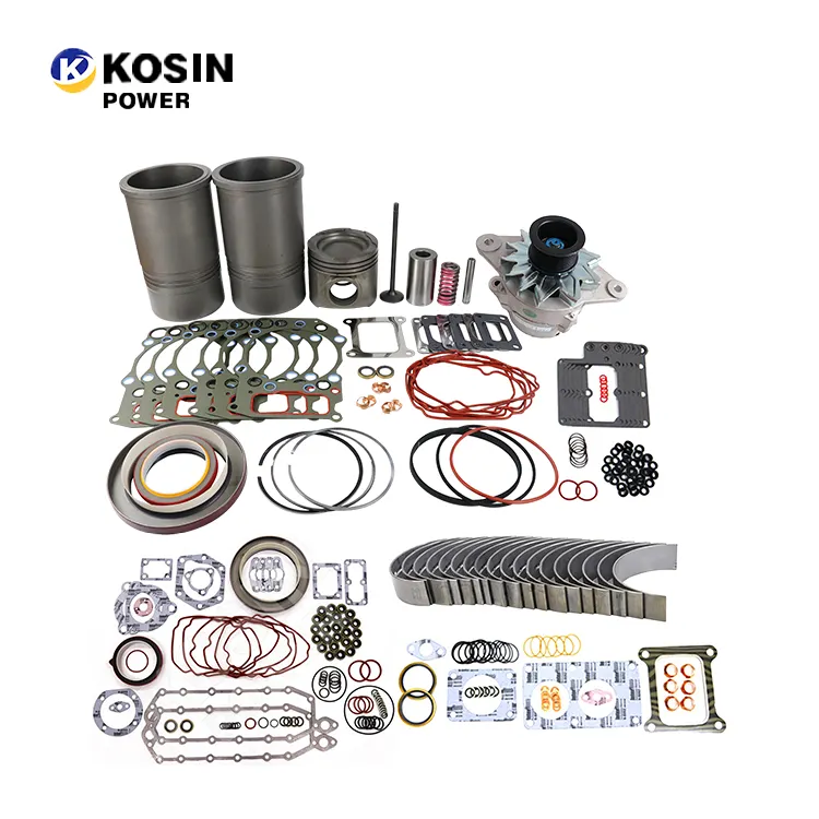 Véritable QSK19 QSK23 Liner kit piston kit joint injecteur eau pompe à huile vilebrequin arbre à cames pour Cummins diesel Engine Parts