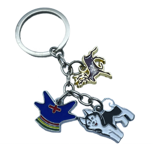 โลโก้ที่กําหนดเองโปรโมชั่นDesigner Kawaiiน่ารักพวงกุญแจโลหะKeyholderอะนิเมะKey Ringพวงกุญแจที่กําหนดเองพวงกุญแจโลหะ - Product Image 5