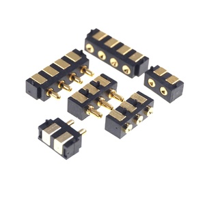 หน้าชาร์จแบตเตอรี่,หัวต่อ SMD PCB แบบมุมขวา2.5มม. ระยะพิทช์2 3 4พินหัวต่อแบบสปริง Pogo - Product Image 1