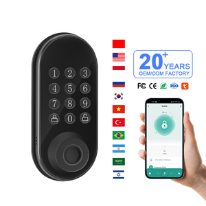 AF09 Cerradura de puerta inteligente con huella dactilar Cerradura de cerrojo Seguridad para el hogar Código de teclado frontal - Product Image 2