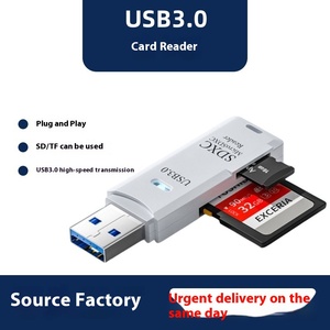 High-Speed All-In-One USB3.0 Multi-Function <strong>Camera</strong> <strong>Memory</strong> <strong>Card</strong> Reader SD &amp; TF Notebook <strong>Computer</strong> Reader - Product Image 2