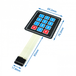 1*2 3 4 5 Tasten knopf Membran schalter 3*4 4 X5 Matrix Array Tastatur 1 X6 Tastatur mit LED-Bedienfeld Pad DIY Kit für Arduino
