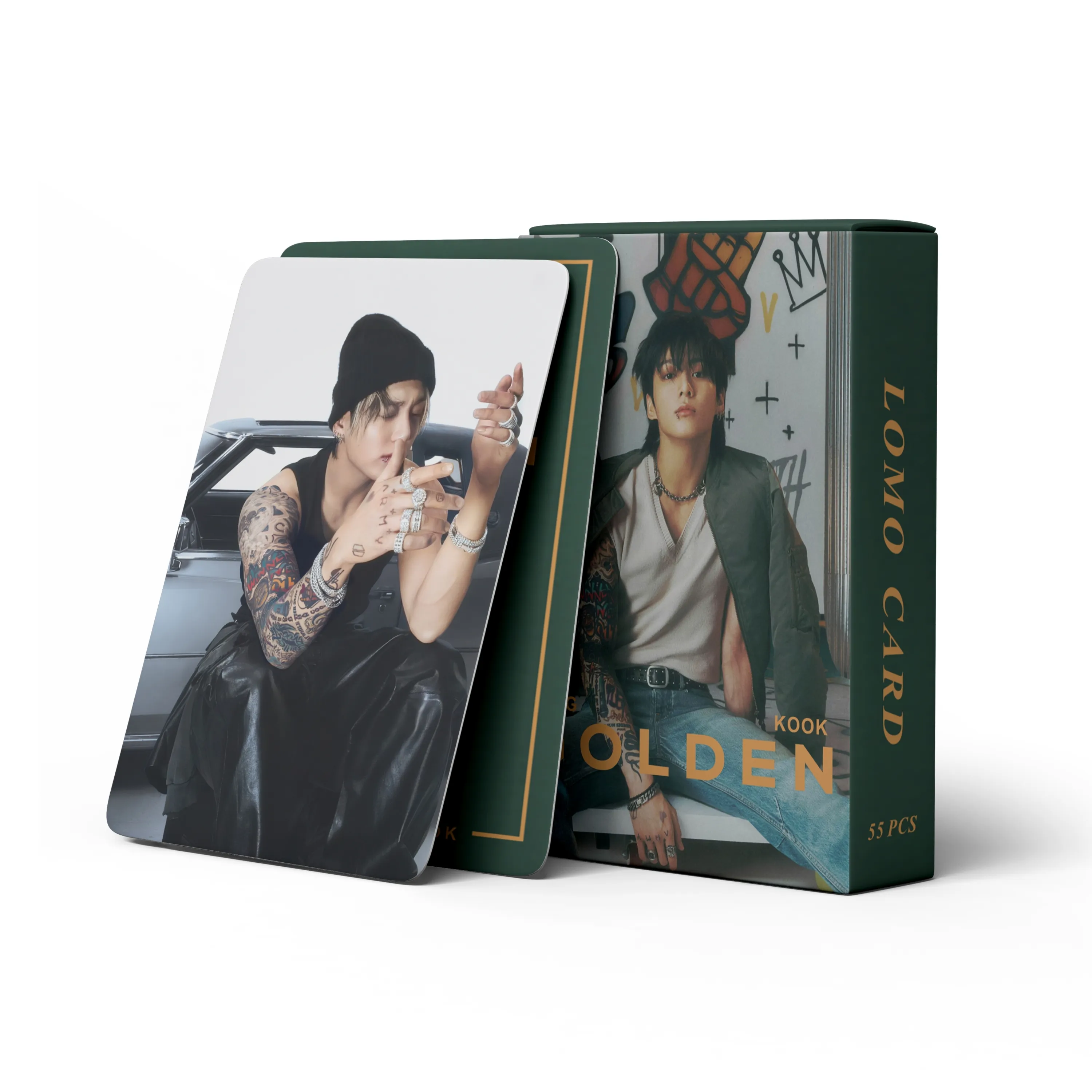 Prezzo di fabbrica KPOP 55 pz/scatola Bangtan ragazzi JungKook SOLO GOLDEN Photocard JK Lomo Card Card