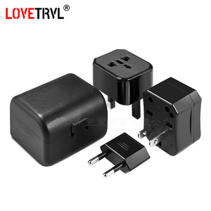 3 en 1 Conversión de viaje global Adaptador de enchufe de alimentación universal AU/EU/UK/US a adaptador de enchufe eléctrico de la UE - Product Image 4