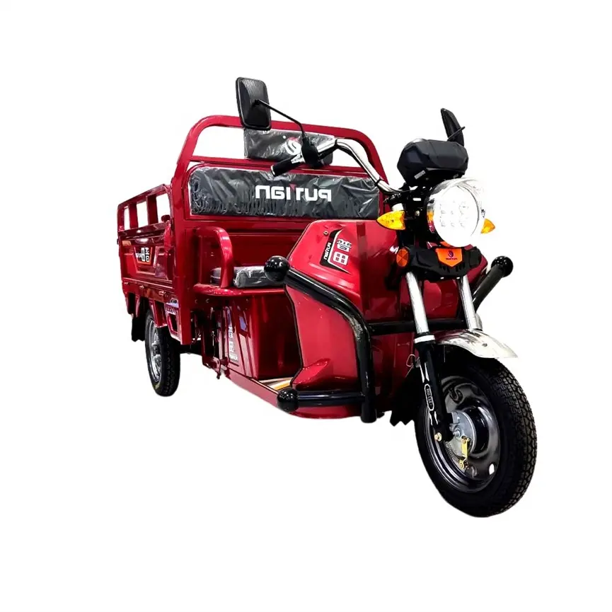 Factory Direct Sale Battery Car Bicycle Three Wheel Adult Made In China Bike Frame And Side Bajaj Tricycle Electric Motorcycle