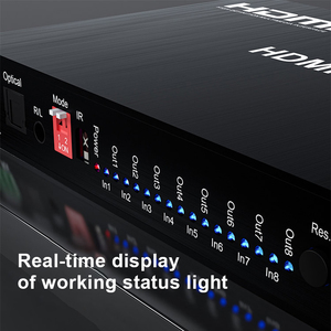 Nueva venta al por mayor 4K 30Hz 8x1 HDMI Auto Switch Support Seamless Switching Output Resolution Switching 24/30/36 Bit Deep Colors - Product Image 3