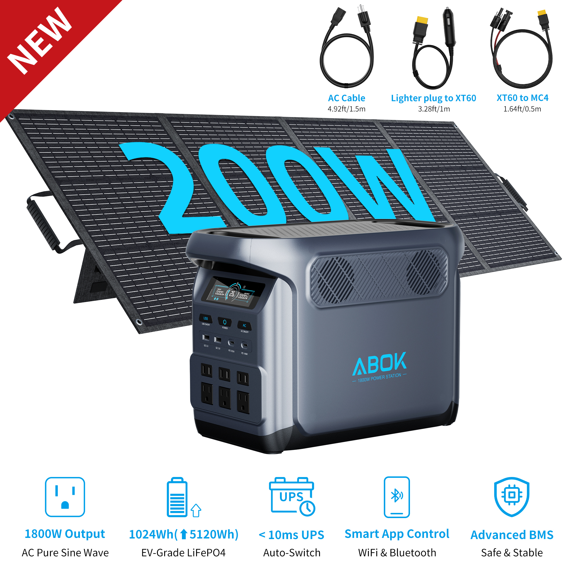 Ark1800+1x200W Pannello Solare