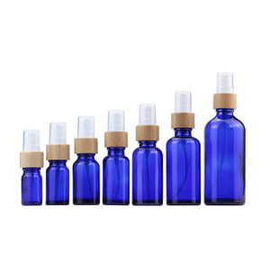 Botellas de spray de vidrio de bambú para aceites esenciales Perfumes Vacío 5ml 10ml 15ml 20ml 30ml 50ml 100mL Marrón Verde Colores claros - Product Image 3