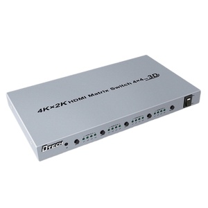 Dtech Hot Sales 4K * 2K HDMI Matrix Switcher Unterstützung 3D 4 Eingang 4 Ausgang 30 Meter Matrix Mit IR