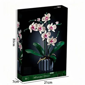 Idea de regalo del Día de San Valentín, modelo creativo de flores artificiales DIY, juguete de desmontaje y conjunto de bloques de construcción de ramo ensamblados - Product Image 5