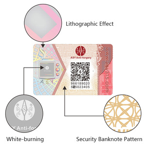 High Security Custom Hologram Sticker Anti-counterfeiting QR <strong>Code</strong> 3D Holographic Labels - Product Image 3