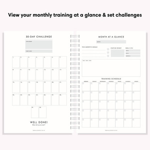 LABON Gym Home Train Record Goals pianificatore di allenamento personalizzato per programma di allenamento personale di 12 settimane - Product Image 6