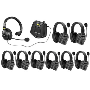 Saramonic Witalk WT9D Full Duplex Wireless <strong>Intercom</strong> Headset <strong>System</strong> Team Communication Headsets Microphone for Film <strong>Stage</strong> Sports - Product Image 1