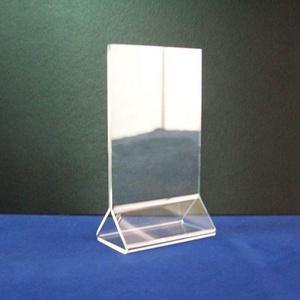 A4 A5 5x7 <span class=keywords><strong>4x6</strong></span> rõ ràng <span class=keywords><strong>Acrylic</strong></span> bảng Lều dấu hiệu chủ với tam giác cơ sở bảng Top <span class=keywords><strong>menu</strong></span> thẻ nhựa dấu hiệu chèn đứng - Product Image 1