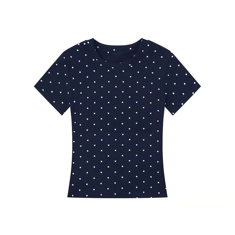 Blu Navy e Pois Bianchi