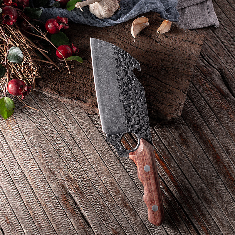 Mini Portable Outdoor Survival Camping Knife Kitchen Chopping Meat Fish Vegetable Knife Kitchen Chef Small Cleaver Knife