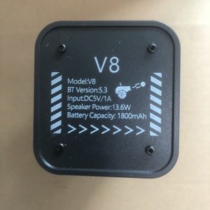 עיצוב חדש רמקול אלחוטי שקוף סטריאו v8 רמקולים אלחוטיים נגן אודיו רמקול רמקול רמקול לנער בס סופר