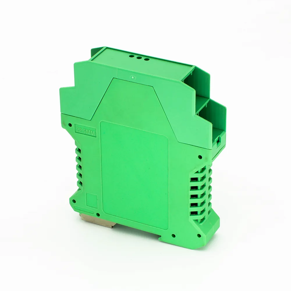 กล่องพลาสติกแบบฉีด DIN สีเขียวความกว้าง22.5มม.