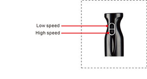 Powerful Low Noise 2 Speed Control Hand Blenderstick Blender Magic Mixer - Product Image 3