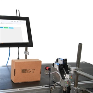Nueva máquina de codificación de fecha de caducidad de empalme de código de barras sin costuras, impresora de inyección de tinta Tij portátil con 1-8 cabezales de impresión para Cartón, nueva