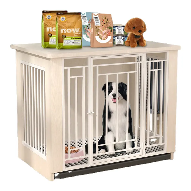Four Wheels Heavy Duty Stackable Metal Pet Playpen Crate Dog House Cage
