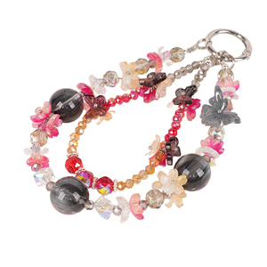 الحبل الهاتف المحمول لطيف الماس كعكة الكريستال الحبل حجر الراين حبة المفاتيح المعصم قصيرة مطرز سلسلة - Product Image 2