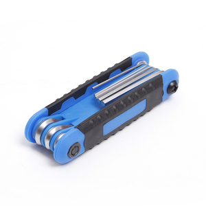 <strong>8Pc</strong> Metric Folding <strong>Hex</strong> <strong>Key</strong> Set Fastening Tool Chrome-Vanadium Steel Allen Wrench Set <strong>Hex</strong> <strong>Key</strong> - Product Image 1