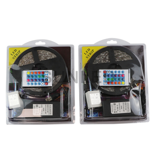 24 tuşlu denetleyici LED akıllı şerit ışıkları ile 60LED/M SMD 5050 RGB esnek ışık şeridi ile 12v ışık LED - Product Image 1