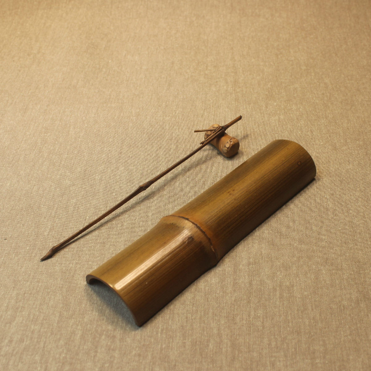 Unbleached single-color tea scoop