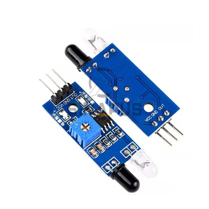 Módulo de sensor de evitación de obstáculos infrarrojo fotoeléctrico reflectante de 3 cables para coche inteligente Robot