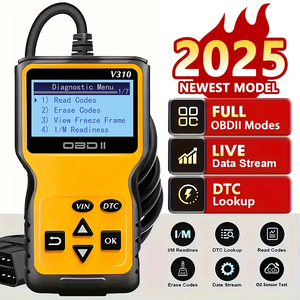 自動車診断ツールV310 OBD2スキャナー自動車アクセサリーEOBD/OBDIIコードリーダーELM327故障スキャンツール付き - Product Image 1