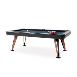 Mesa de billar de fábrica de nuevo diseño de lujo moderno con patas de madera maciza y cojines de pizarra para deportes de piscina - Product Image 4