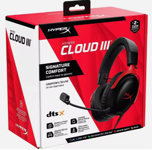 Hyper X <strong>CLOUD</strong> 3 WIRE Gaming Headset Dual Chamber Drivers Legendary Comfort Aluminum Frame Microphone Earphone Hyp - Product Image 4
